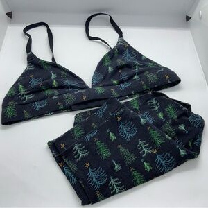 MeUndies Women's Forest Print Intimate Set